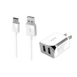 2-in-1 Chargers for Nokia 3.1 Plus 210 2V 106 (2018) Lumia 630 ) 635 1520 520 521 928 (Laser) 920 5 3 6 830 530 1320 929 925 810 822 (White) - Travel Charger Adapter + USB Charging Cable