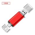 128G USB C Flash Drive 2 in 1 USB 2.0 Type C Dual OTG Drive Jump Drive Memory Stick for USB-C Smartphones Computers Tablet