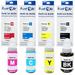 GI-290 Compatible 4 Ink Bottles GI290 of Set GI 290 | 1595C001 1596C001 1597C001 1598C001 | For Canon MegaTank G1200 G2200 G3200 G4200 G4210