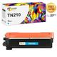 Toner Bank Compatible for Brother TN210 TN 210 High Yield Cyan Toner Cartridge Replacement for Brother TN 210 TN-210C High Yield Ink Cartridge 3045CN 3075CW 9320CW 9125CN 9325CW Printer (Cyan 1-Pack)