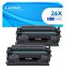 CF226X Black Toner Cartridge Replacement for HP 26 26X CF226X Laserjet Pro MFP M426dw M426fdw M426fdn M402dn M402n M402d M402dw Printer Ink (Black 2-Pack)