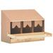 Anself Wooden Chicken Laying Nest 3 Compartments Pine Wood Nesting Box with Removable Bottom Layer for Chicken Poultry 28.3 x 13 x 21.3 Inches (W x D x H)