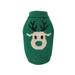 JINSIJU Pet Christmas Sweater Elk Printed Pattern Knitwear for Dogs/ Cats in Winter Red/ Green