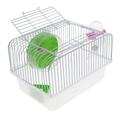 Pet Hamster Cage Easy DIY Portable Habitat Critter Dwarf Hamster Gerbil Mouse Small Animal Travel Cage Green