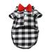 Pet Dog Puppy Plaid T Shirt Lapel Coat Cat Jacket Clothes Costume Tops Pet Dog Bow Tie Clothes Wedding Suit Puppy Costumes Apparel Dog Prince Wedding Bow Tie Suit Pet Dog Tuxedo Bow Tie Clothes