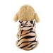 Popvcly Pet Fleece Clothes Cosplay Tiger Dog Fleece Clothes Coats Warm Dog Hoodies For Chihuahua Small And Large Dog Costumes