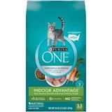 Purina ONE Indoor Advantage Hairball Control Natural Adult Dry Cat Food & Wet Cat Food Dry Food Turkey 3.5 lb. Bag