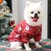 Christmas Dog Dress Winter Pet Dog Clothes Dog Xmas Costume Dog Yorkie Chihuahua Cat Clothes Dresses Pet Clothing