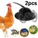 2022 2 Pcs Chicken Hats for Hens Tiny Pets Funny Chicken Accessories Adjustable Elastic Strap Fashion Feather Hat for Rooster Duck Parrot Poultry Stylish Show Costume