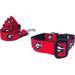 Brand New Georgia X-Small Pet Dog Collar(3/4 Inch Wide 6-12 Inch Long) and Small Leash(5/8 Inch Wide 6 Feet Long) Bundle Official Bulldogs Logo/Colors