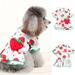 Visland Pet Clothes Comfortable Lovely Protect Skin Strawberry Print Accessories Cute Girl Dog Clothes for Outdoor