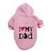 Winter Warm Hoodies Pet Pullover Cute Puppy Sweatshirt Dog Christmas Small Cat Dog Outfit Pet Apparel Clothes Z3-Pink 7XL