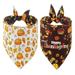 Fall Dog Bandana 2 Pack Reversible Thanksgiving Bandana Dog Triangle Bibs Scarf Accessories