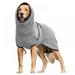 Dog Bathrobe Towel Pet Drying Moisture Absorbing Bath Robe Adjustable Microfibre Dog Bathrobe Fast Dry Dressing Gown Quick Drying Pajamas Toweling Super Absorbent Pet Robe Coat