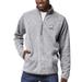 Men's League Collegiate Wear Heather Gray Columbia University Saranac Raglan Quarter-Zip Jacket