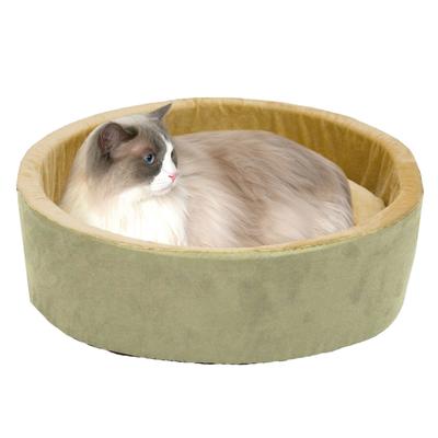 Heated Thermo- Kitty Cat Bed by K&H Pet Products in Sage (Size LARGE)