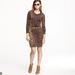 J. Crew Dresses | J. Crew Mohair Leopard Print Sweater Dress S | Color: Black/Tan | Size: S