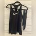 Nike Tops | Ladies Nike Top And Headband Dri Fit Xs | Color: Black | Size: Xs