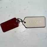 Coach Bags | Coach Red Leather Key Chain/ White Leather Key Chain | Color: Red/White | Size: Os