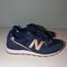 J. Crew Shoes | Jcrew X New Balance 520 Sneakers Navy/Rose Gold Limited Edition | Color: Blue/Gold | Size: 6.5