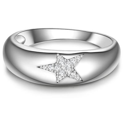 Glanzstücke München Ring Stern Sterling Silber Zirkonia in 60 Damen Image