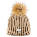 Women's WEAR by Erin Andrews Tan Tampa Bay Buccaneers Neutral Cuffed Knit Hat with Pom