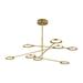 Visual Comfort Modern Collection Spectica 51 Inch 8 Light LED Chandelier - 700LSSPCTBR-LED930