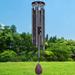 Noble House Sympathy Wind Chimes Outdoor Large Deep Tone 42 Memorial Wind Chimes for Loss of Loved ones Big Wind Chimes Both Indoor Decor and Outdoor Decor in Your Garden Yard and Patio (Dark Brown)