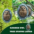 Kiplyki Wholesale Mail Carrier Owl Post Mystical Magical Brown Owl Knot Hole Tree Sculpture