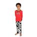 Leveret Kids Pajamas Boys Girls Fleece & Cotton 2 Piece Pajama Cow (Size 3 Years)