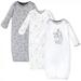 Touched by Nature Baby Boy Organic Cotton Long-Sleeve Gowns 3pk Constellation 0-6 Months