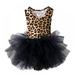 Children s Ballet Dress Leopard Print Dance Dress Performance Costume For Small And Medium-sized Children Girls Ballet Dress Leopard Print