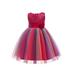 Peyakidsaa Kids Girls Princess Dresses Lace Flower Sleeveless Formal Party Evening Dress 3-10 Years