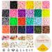 Koralakiri 24 Colors Clay Beads for Bracelet Making Kit for Girls 8-12 Gifts Polymer Heishi Beads Letter Beads for Girls Jewelry Making Crafts