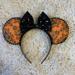 Disney Accessories | Halloween Mouse Ears | Color: Black/Orange | Size: Os