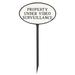 Montague Metal Products Inc. Small Oval Property Under Video Surveillance Statement Plaque Sign w/ Lawn Stake Metal | 6 H x 10 W x 0.25 D in | Wayfair