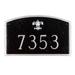 Montague Metal Products Inc. Petite 1-Line Wall Address Plaque Metal | 5.5 H x 9 W x 0.32 D in | Wayfair PCS-63P-BG-W