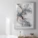 Ivy Bronx Marble Trance Premium Framed Print - Ready To Hang 47132 Paper, Solid Wood in Blue/Brown/Gray | 24.5 H x 18.5 W x 1 D in | Wayfair