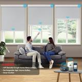 Keego Motorized Shade Remote Control App Control Voice Control Silent Rechargeable Blackout Roller Blinds Auto Window Blinds Grey 57.5 w x 46 h