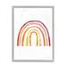 Stupell Industries Warm Tone Rainbow with Abstract Sky Texture Grey Framed 16 x 20 Design by Daphne Polselli