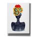 Epic Graffiti Flower Crown Silhouette IV by Tabitha Brown Giclee Canvas Wall Art 40 x54