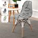 Dining Chair Slipcover Modern Printed Shell Chair Cover Washable and Removable Armless Chair Cover Stretchable Slipcovers for Home Kitchen Hotel Banquet Dining Room Style B