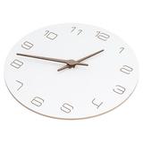 Round Wall Clock Density Board Bedroom Wall Clock Accurate Lightweight Stable For Family For Living Room For Office