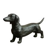 VerPetridure Resin Dachshund Ornament Dachshund Statue Ornament Dog Antique Style Collectible