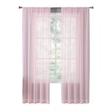 Window Sheer Curtains 2 Panels Set Window Sheer Curtains Basic Rod Pocket for Bedroom Children Living Room Yard Kitchen (White 39.4 W x 78.7 L | 2 pcs)