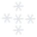 Dtydtpe Christmas Decorations Home Decor 100Pc Gold Silver Cloth Christmas Snowflake Confetti Christmas Decoration 4Cm