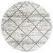 SAFAVIEH Hudson Amias Plush Geometric Shag Area Rug Grey/Beige 4 x 4 Round