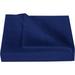 700 Thread Count 3 Piece Flat Sheet ( 1 Flat Sheet + 2- Pillow cover ) 100% Egyptian Cotton Color Navy Blue Solid Size Twin