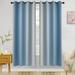 Yipa Single Curtain Panel Grommet Blackout Window Curtain Thermal Insulated Room Darkening Curtain Gradient Color Window Drape For Living Room Bedroom Light Blue W:54 x L:72