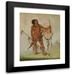 George Catlin 12x14 Black Modern Framed Museum Art Print Titled - His-Oo-San-Chees Little Spaniard a Warrior (1834)